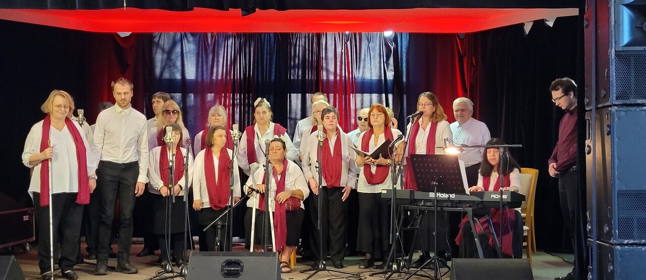 Příspěvek z Minigrantů umožnil nevidomým sboristům účast na festivalu