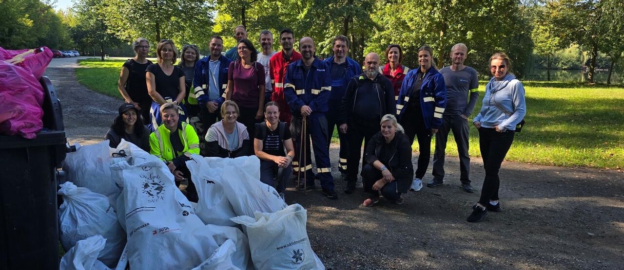 Přírodní koupaliště Poděbrady bez odpadků